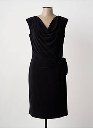 Robe mi-longue sans manche sans manche noir VERA MONT femme