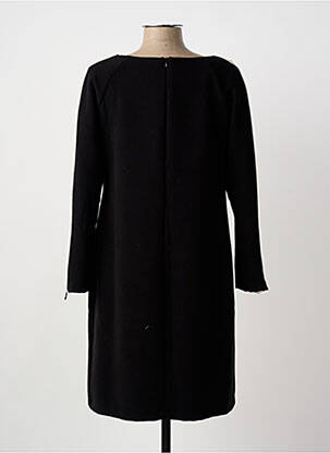 Robe mi-longue manches longues manches longues noir NINATI femme