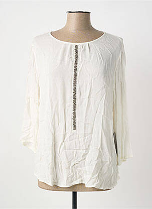 Blouse col rond manches longues blanc BETTY BARCLAY femme