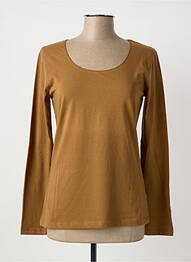 T-shirt manches longues manches longues marron CREA CONCEPT femme