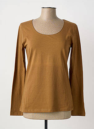 T-shirt manches longues manches longues marron CREA CONCEPT femme