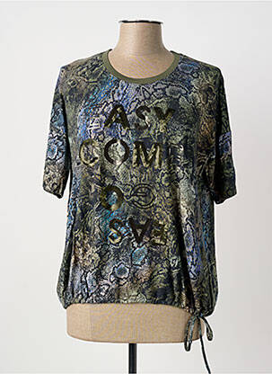 T-shirt stretch manches courtes vert BETTY BARCLAY femme