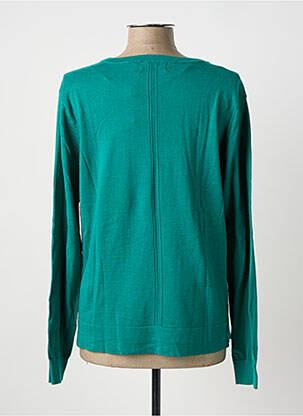 Pull coupe cintrée manches longues vert INDI & COLD femme