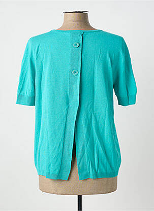 T-shirt stretch manches courtes bleu MARIA BELLENTANI femme