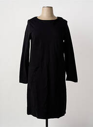 Robe mi-longue manches longues manches longues noir MARIA BELLENTANI femme