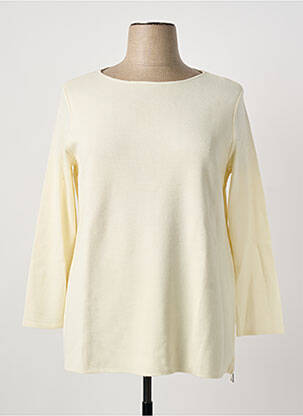 Pull coupe cintrée manches longues beige MARIA BELLENTANI femme
