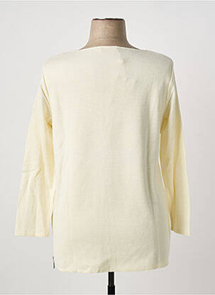 Pull coupe cintrée manches longues beige MARIA BELLENTANI femme