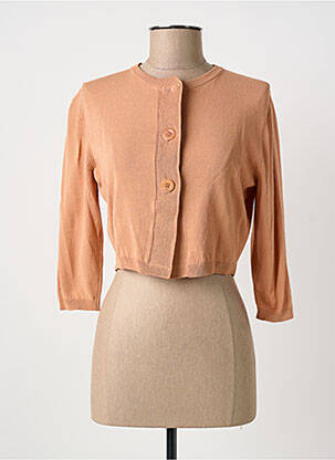 Gilet manches longues orange MARIA BELLENTANI femme