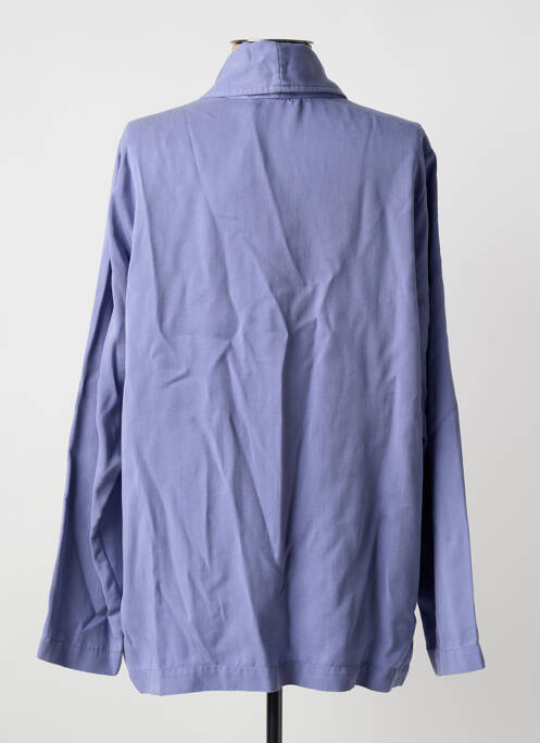 Veste casual col tailleur bleu INDI & COLD femme