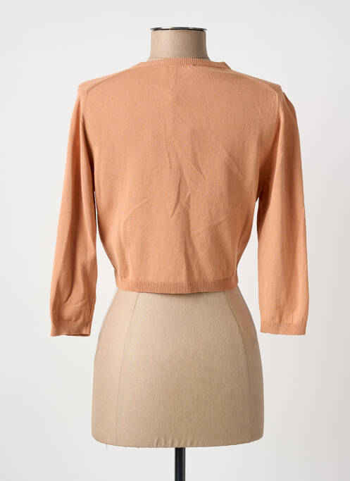 Gilet manches longues manches 3/4 orange MARIA BELLENTANI femme