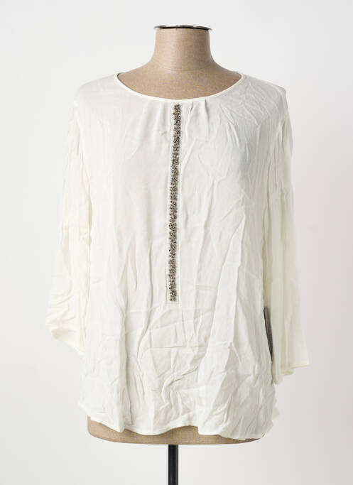 Blouse col rond manches longues blanc BETTY BARCLAY femme