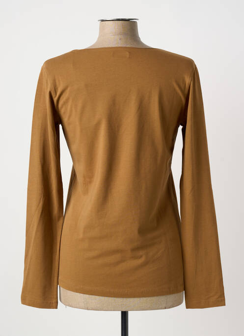 T-shirt manches longues manches longues marron CREA CONCEPT femme
