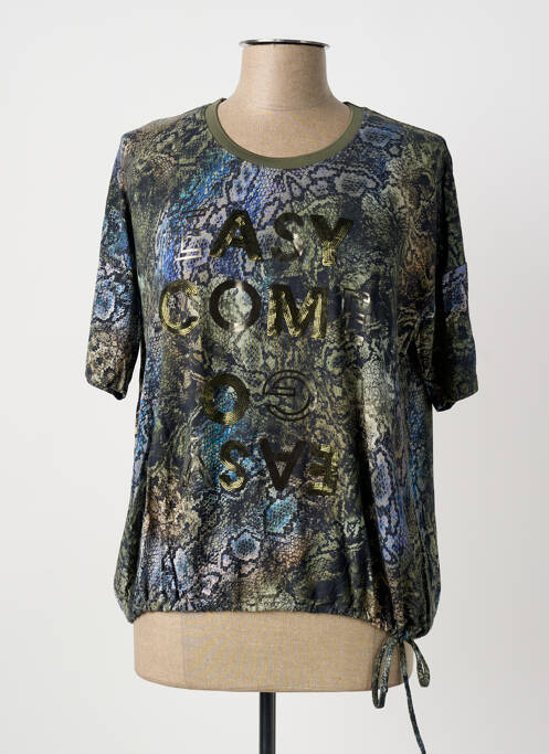 T-shirt stretch manches courtes vert BETTY BARCLAY femme