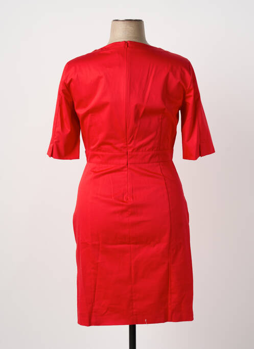 Robe mi-longue fermeture zippée au dos manches courtes rouge PENNYBLACK femme