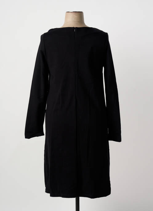 Robe mi-longue manches longues manches longues noir MARIA BELLENTANI femme