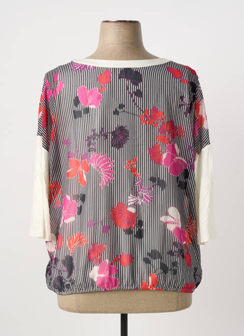 Top col rond manches 3/4 rose BETTY BARCLAY femme
