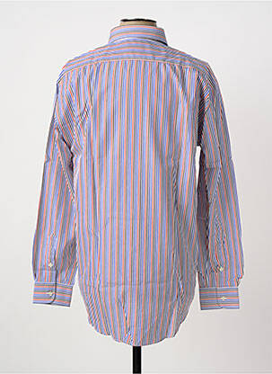 Chemise manches longues coupe droite bleu HAROLD homme