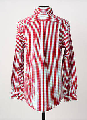 Chemise manches longues coupe cintrée rouge WESLEY homme