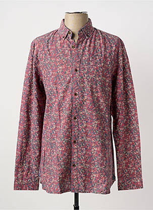 Chemise manches longues coupe cintrée rouge TOMMY HILFIGER homme