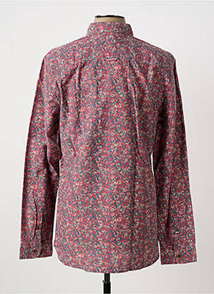 Chemise manches longues coupe cintrée rouge TOMMY HILFIGER homme