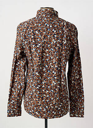 Chemise manches longues imprimé fantaisie marron HARRIS WILSON homme