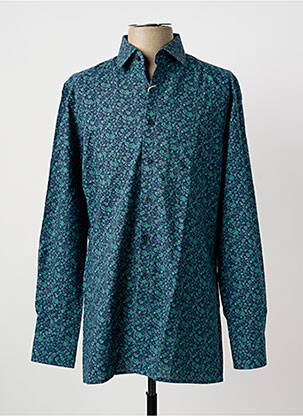 Chemise manches longues coupe cintrée bleu MARVELIS homme