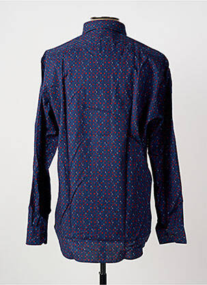 Chemise manches longues poches bleu MARVELIS homme