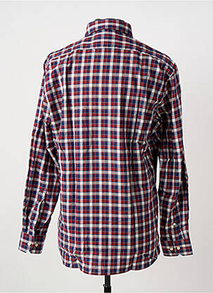 Chemise manches longues imprimé carreaux bleu MARVELIS homme