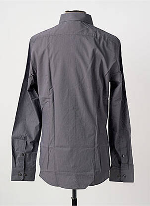 Chemise manches longues coupe cintrée gris SEIDEN STICKER homme