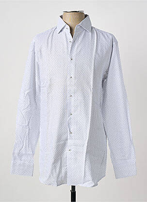 Chemise manches longues imprimé fantaisie blanc SEIDEN STICKER homme