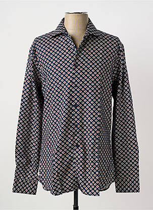 Chemise manches longues imprimé fleurs bleu SEIDEN STICKER homme