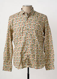 Chemise manches longues coupe cintrée beige LA CIBLE ROUGE homme