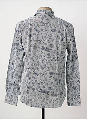 Chemise manches longues coupe cintrée bleu LA CIBLE ROUGE homme