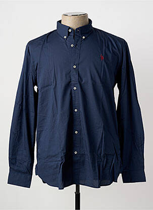 Chemise manches longues coupe cintrée bleu U.S. POLO ASSN homme