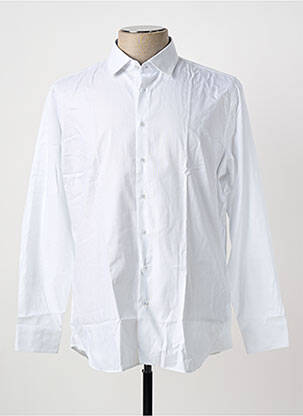 Chemise manches longues imprimé fantaisie blanc SEIDEN STICKER homme