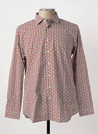 Chemise manches longues coupe cintrée marron SEIDEN STICKER homme