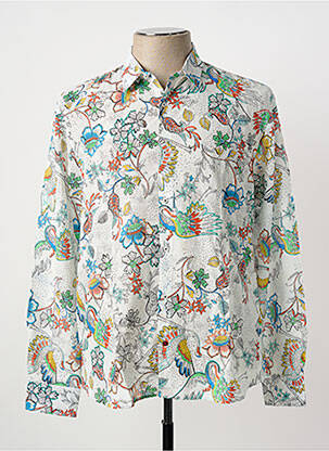 Chemise manches longues blanc LA CIBLE ROUGE homme