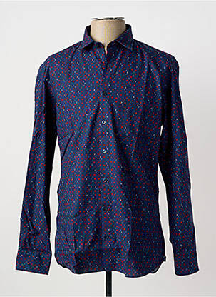Chemise manches longues bleu MARVELIS homme