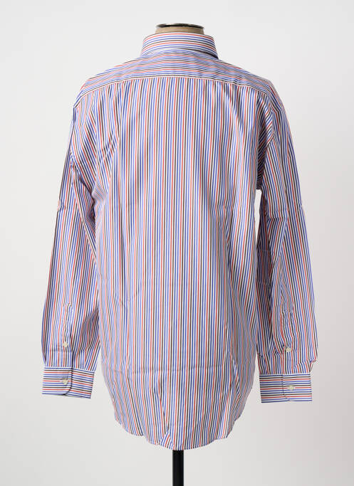 Chemise manches longues imprimé rayures bleu HAROLD homme