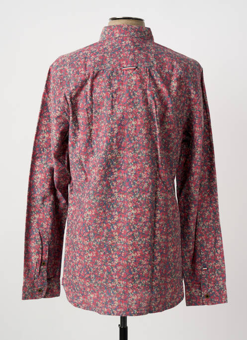 Chemise manches longues coupe cintrée rouge TOMMY HILFIGER homme
