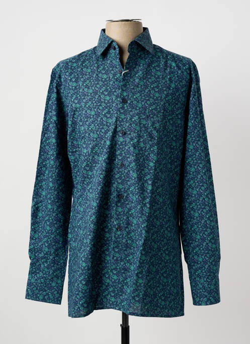 Chemise manches longues coupe cintrée bleu MARVELIS homme