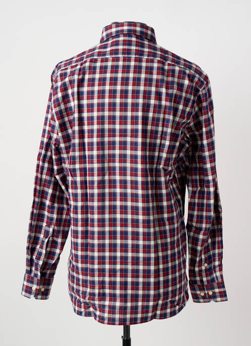 Chemise manches longues imprimé carreaux bleu MARVELIS homme