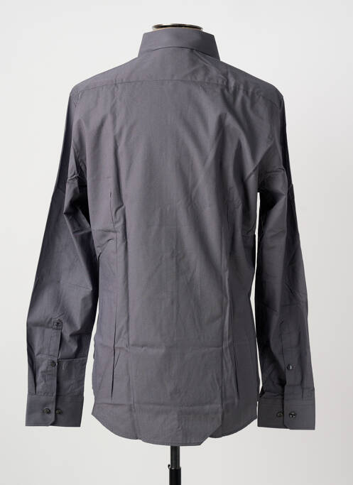 Chemise manches longues coupe cintrée gris SEIDEN STICKER homme