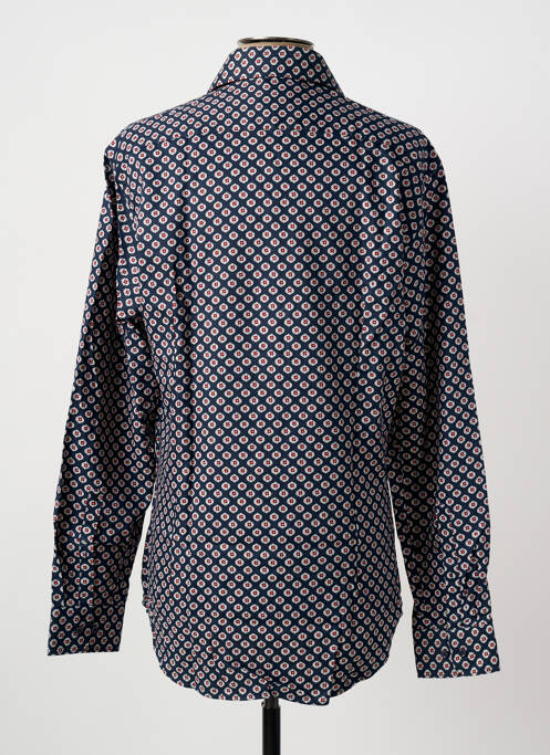 Chemise manches longues coupe droite bleu SEIDEN STICKER homme