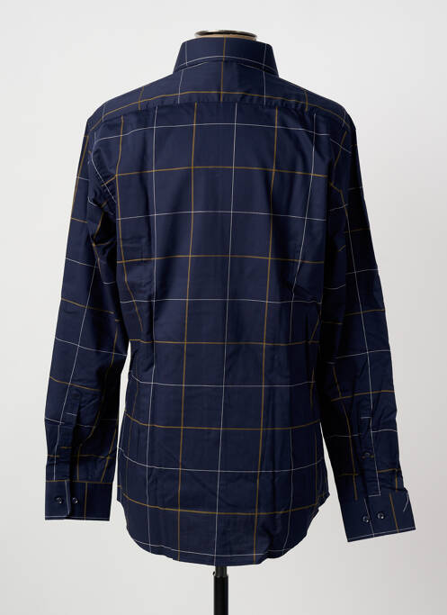 Chemise manches longues coupe droite bleu SEIDEN STICKER homme