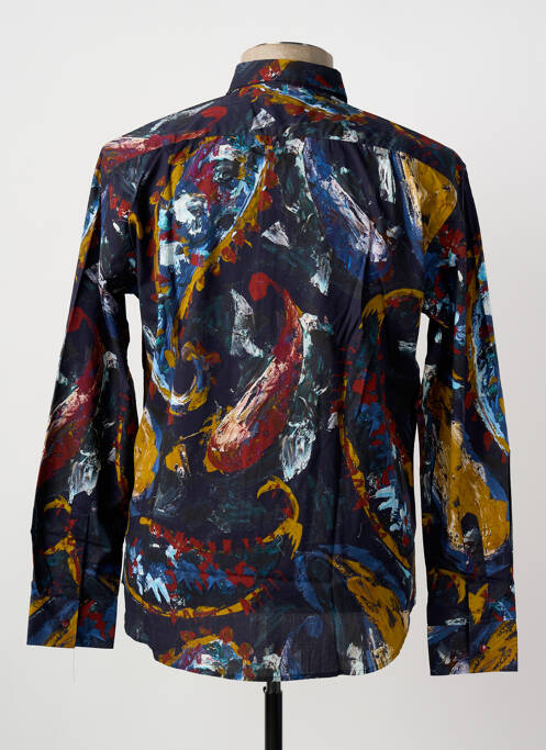 Chemise manches longues imprimé fantaisie noir LA CIBLE ROUGE homme