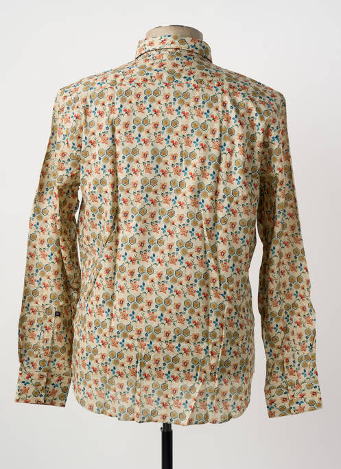 Chemise manches longues coupe cintrée beige LA CIBLE ROUGE homme