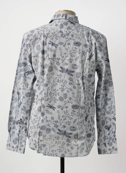 Chemise manches longues coupe cintrée bleu LA CIBLE ROUGE homme