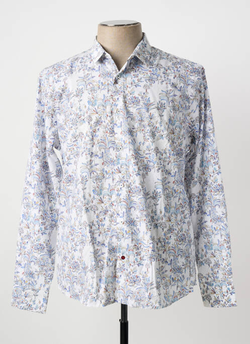 Chemise manches longues coupe cintrée bleu LA CIBLE ROUGE homme