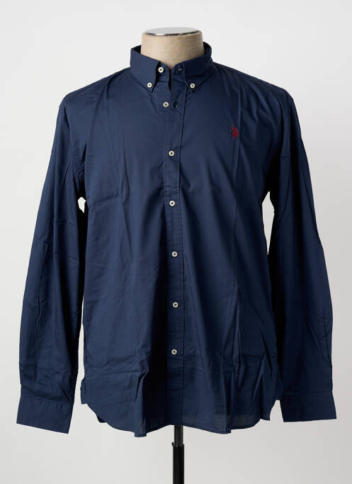 Chemise manches longues coupe cintrée bleu U.S. POLO ASSN homme